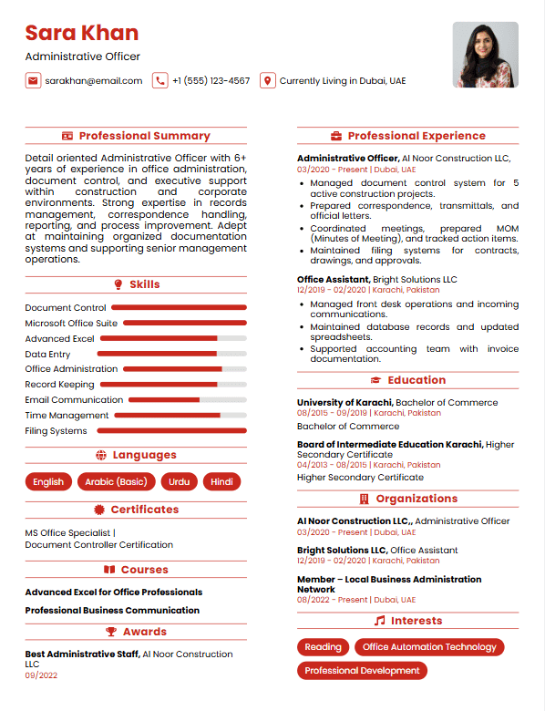 Minimal Mono – Administrative Officer