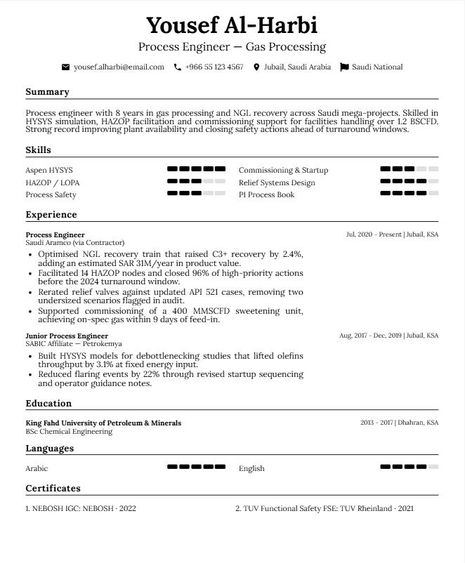 Executive Energy - Resume