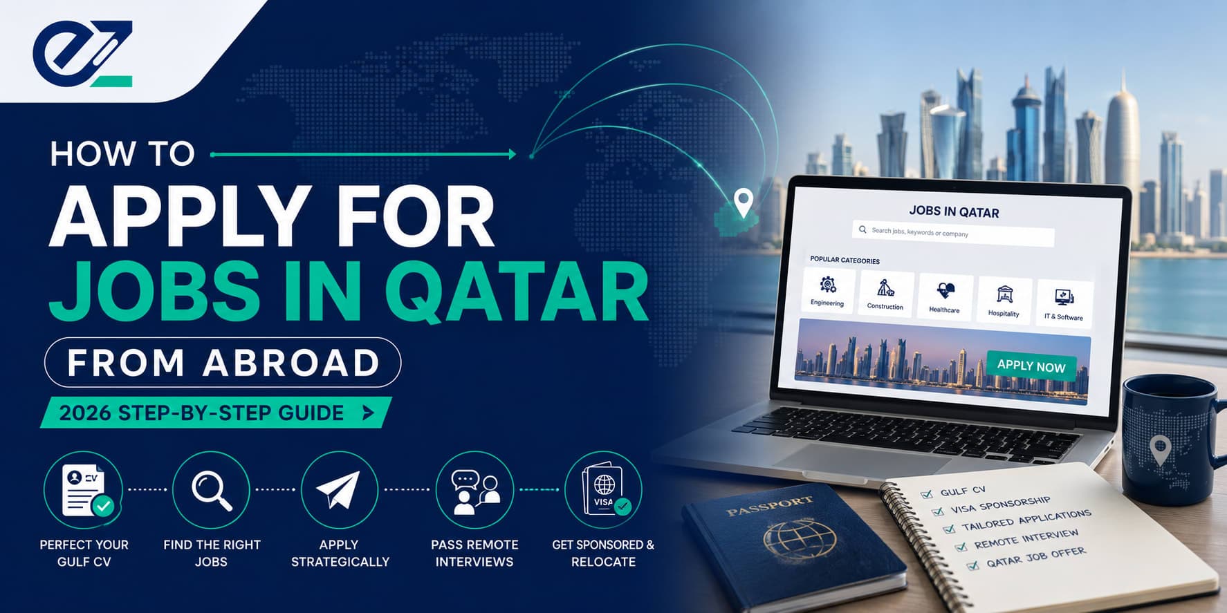 Step-by-step process for applying to Qatar jobs from abroad using a Gulf-format CV