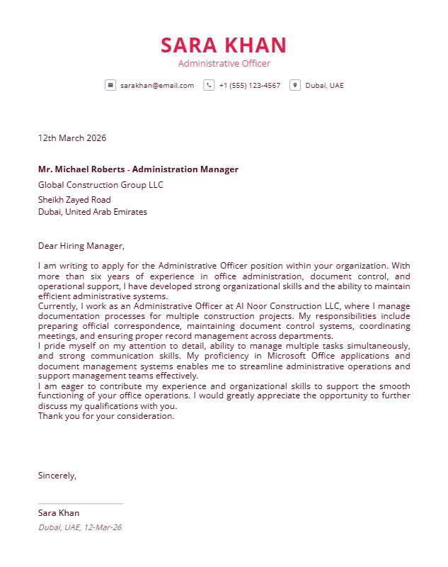 Minimal Mono – Administrative Officer