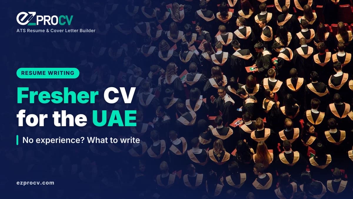 Fresher CV for the UAE: No experience? What to write, over a photo of a crowd of graduates in caps seen from above